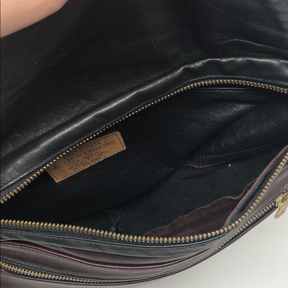 🏷 genuine leather slingback two toned backpack - Picture 6 of 8